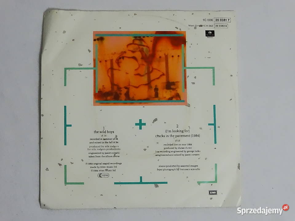 Duran Duran The Wild Boys Label Parlophone DURAN rock
