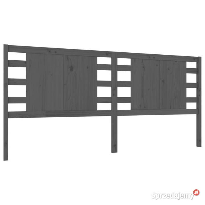 Wezgłowie łóżka szare 126x4x100 lite drewno sprzedam