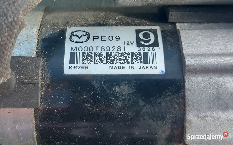 Rozrusznik PE09 12v mazda 2 3 6 cx3 cx5 benzyna Wołomin