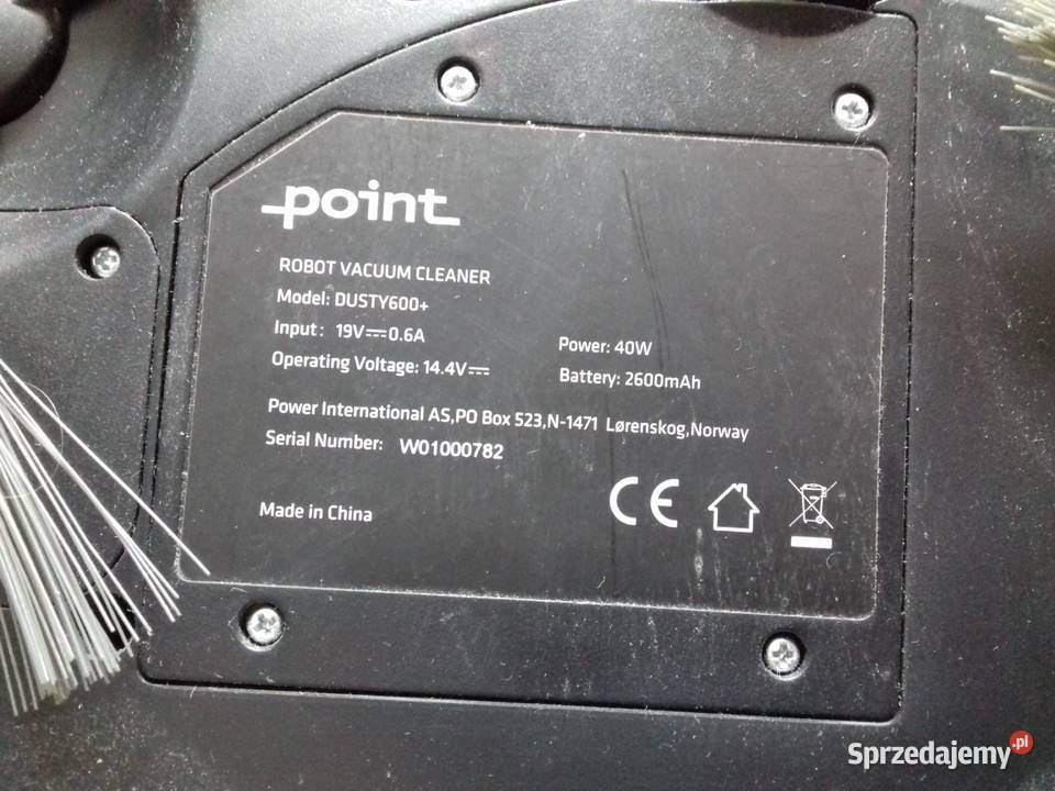 Odkurzacz automatyczny sprawny Point Dusty600 AGD kujawsko-pomorskie Bydgoszcz