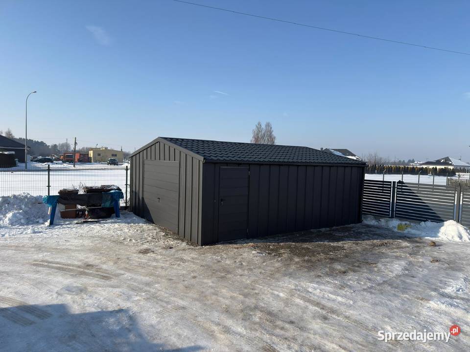 Garaż z blachy na rąbek 6x6 producent 7x6 7x7 opolskie Kluczbork sprzedam