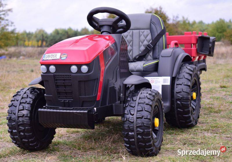 Autko TRAKTOR Z PRZYCZEPĄ NA AKUMULATOR dzieci