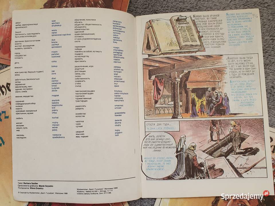 Kazimierz Wielki zestaw 4 komiksów różne wersje