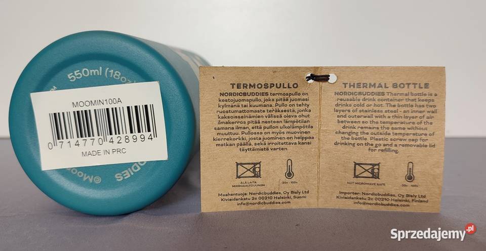 Butelka termiczna termos 550ml Muminek i Jasień