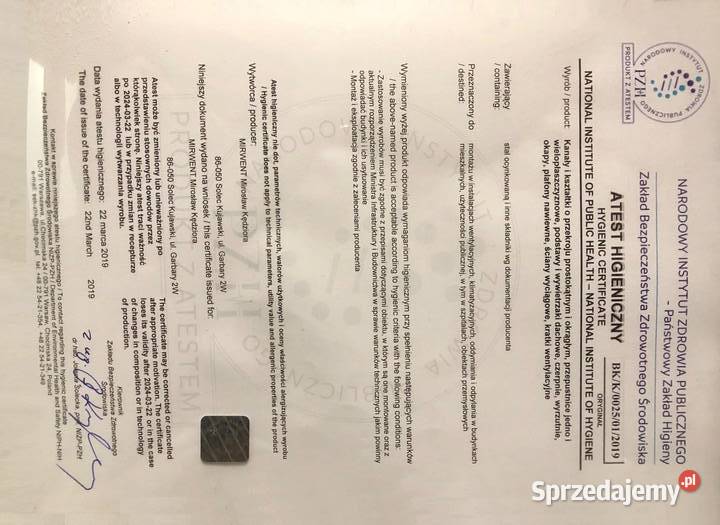 Ściana lakiernicza MIRWENT 10001500500 z Solec Kujawski