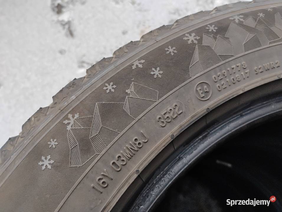 Opony zimowe 22555 R 17 komplet 4 225 śląskie Łaziska Górne sprzedam