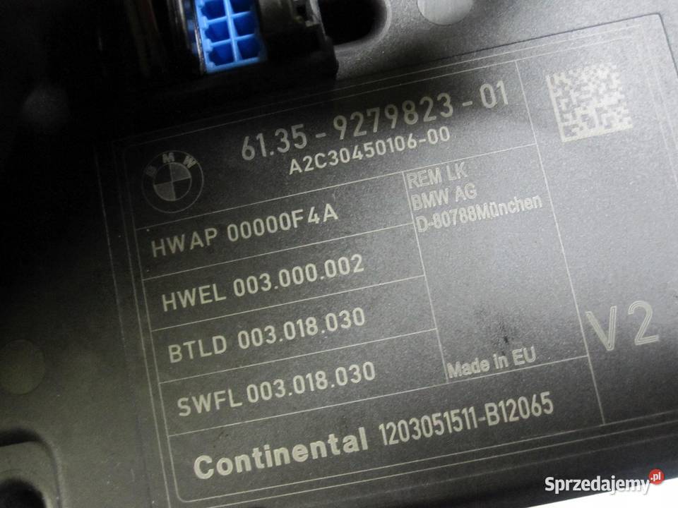 BMW F30 12r moduł sterownik REM 9279823 9260012 osobowe