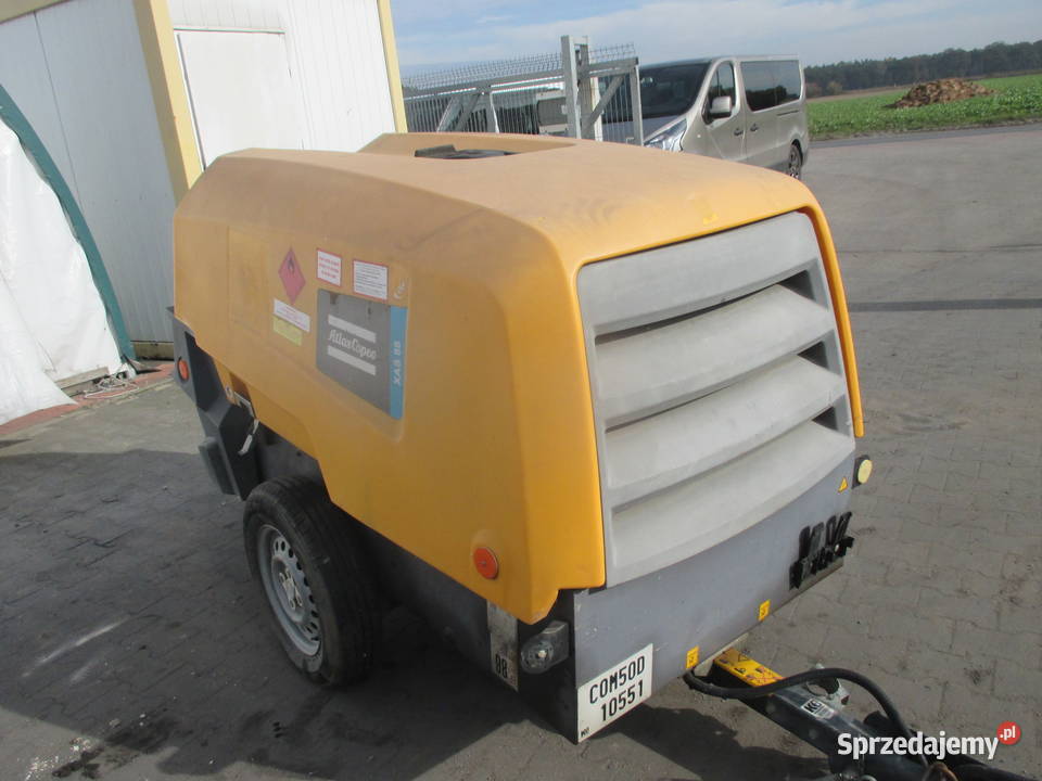 Sprężarka śrubowa przewoźna Atlas Copco XAS88 Pleszew