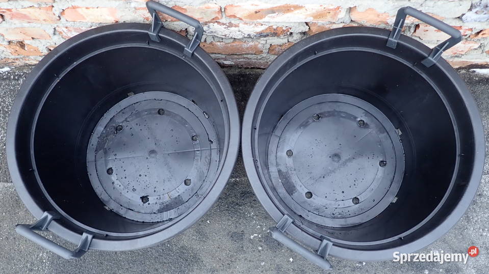 Doniczki 35L litrów SZEROKIE z uchwytami grube Siewierz sprzedam