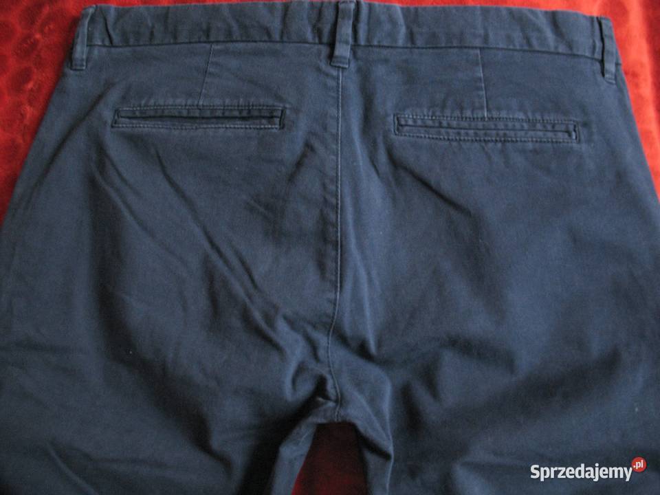Spodnie granatowe męskie W 34 L 36 pas 94 Next mazowieckie Siedlce