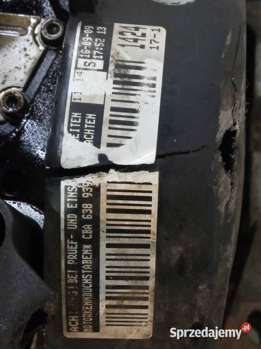 SILNIK KOMPLETNY DIESEL CBA 20 TDI VW Volkswagen