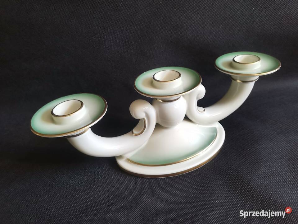 Stary duży świecznik porcelana Rosenthal Art Porcelana i szkło Katowice
