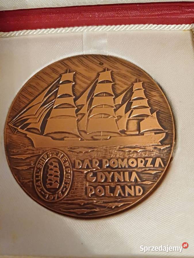 Medal okolicznościowy Dar Pomorza 1976 Antyki, Sztuka, Kolekcje pomorskie