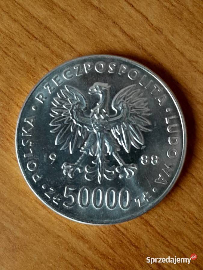 Moneta 50000 1988 JPIŁSUDSKI 70 rocznica Polkowice sprzedam