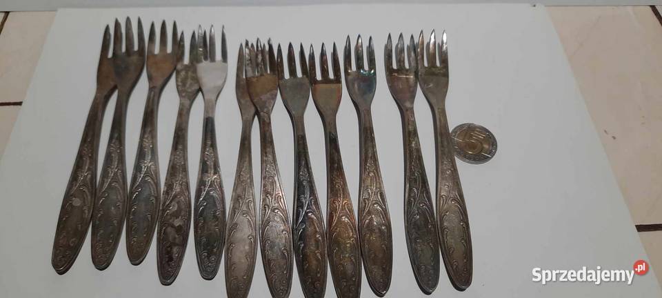 sztućce widelczyki do ciasta plater nie Warszawa