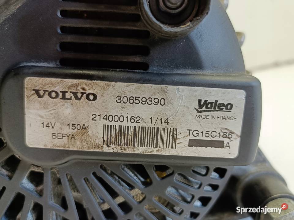 ALTERNATOR Volvo S40 II 16 D2 30659390 150A Układ elektryczny silnika Chełm