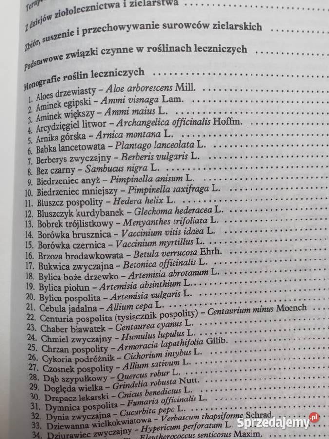 Rośliny lecznicze książki Warszawa księgarnia sprzedam