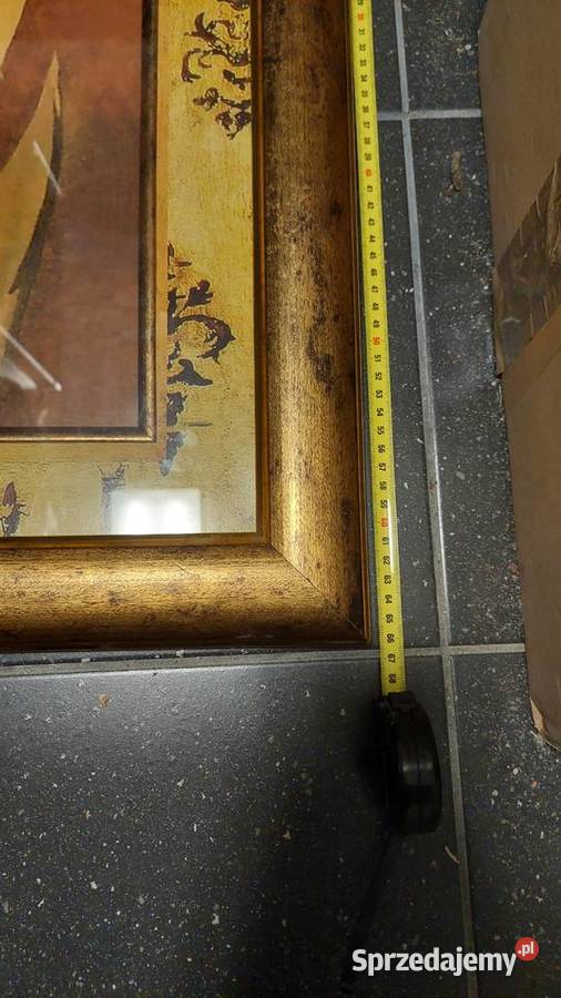 Obraz w drewnianej ramie retro vintage Obrazki i obrazy Warszawa