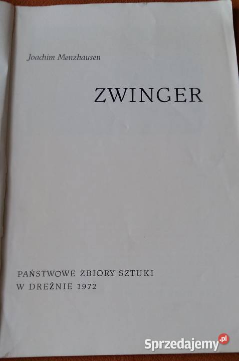 Drezno pałac ZWINGER Joachim Menzhausen miękka Łódź