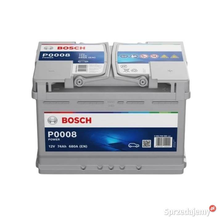 Akumulator 74Ah 680A EN Bosch P0008 wcześniej Tczew