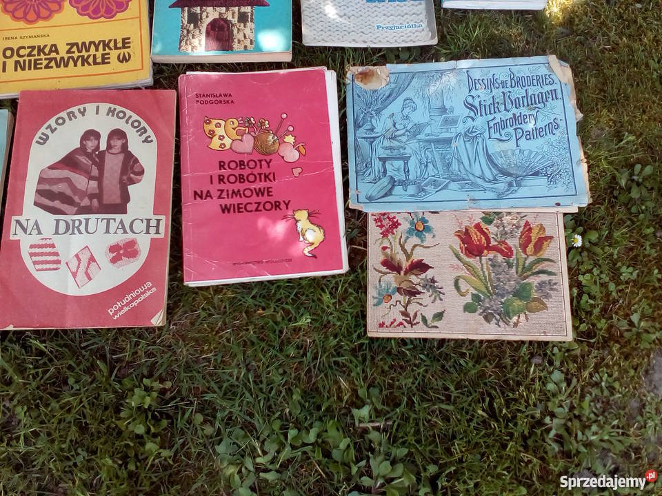 Książki szydełkowanie robienie na drutach sprzedam