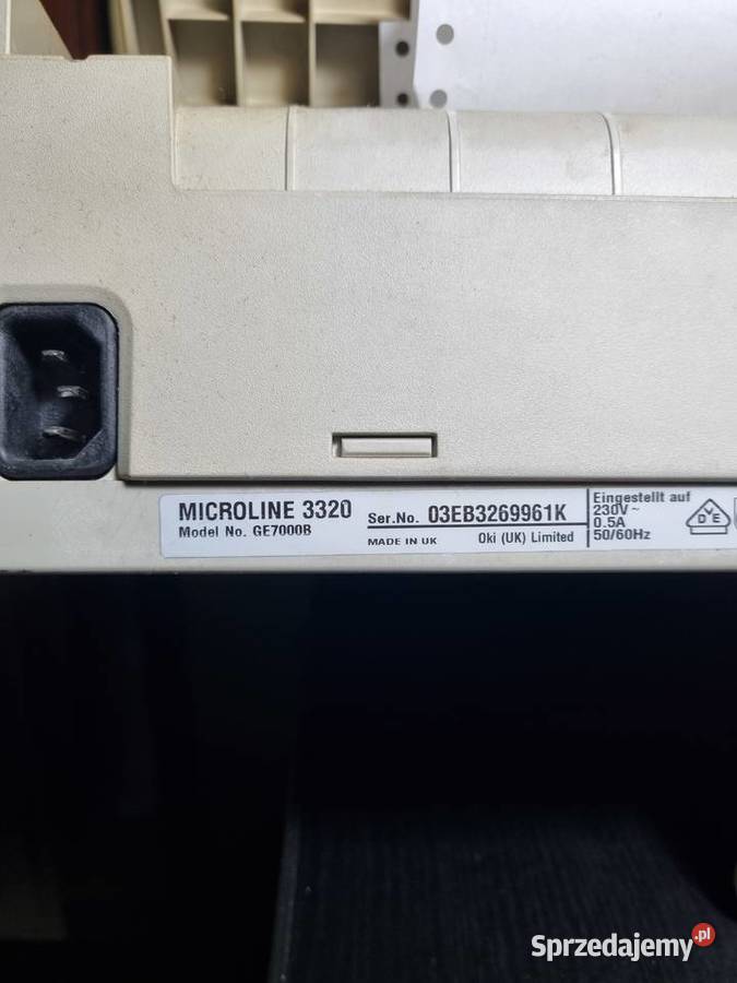 DRUKARKA OKI 3320 LPT igłowa Kożuchów