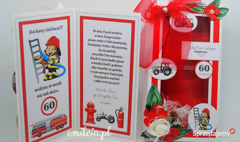 Kartka z życzeniami w pudełku z okazji 40 sprzedam