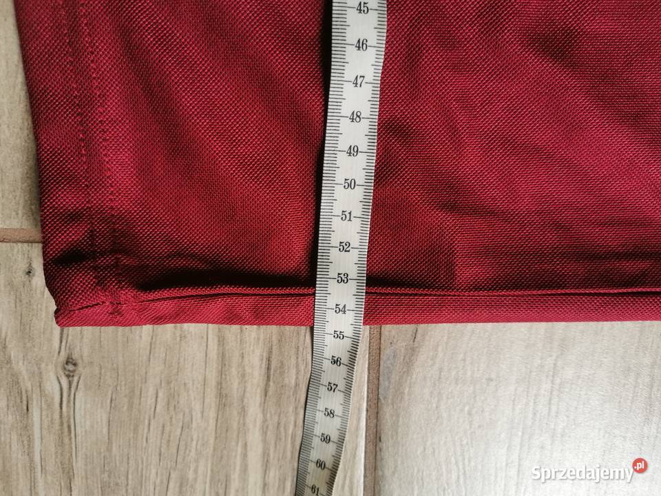 Koszulka Polo przewiewna regular fit L Czerwona Ruda Śląska