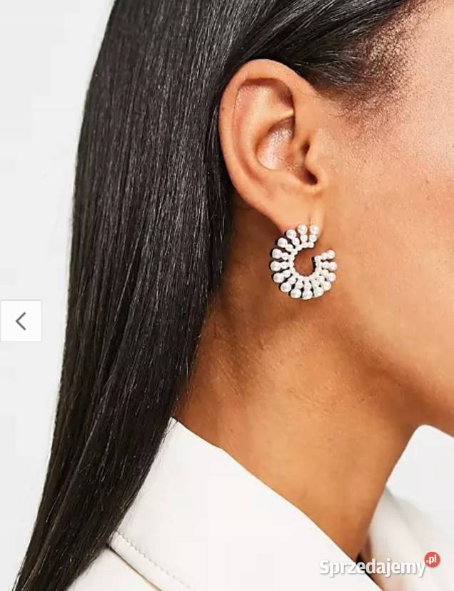 ASOS Ekskluzywne perłowe Kolczyki ślubne perły Kraków
