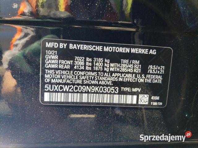BMW X7 2021 Tarnowo Podgórne