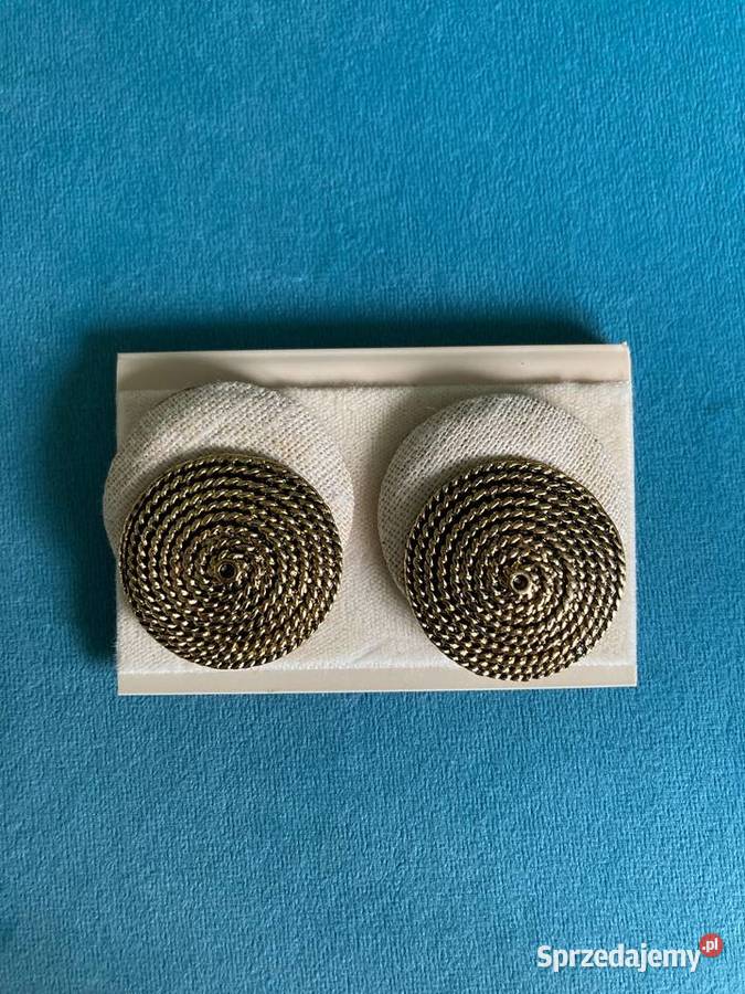Nowe beżowe złote klipsy do butów vintage USA Nisko sprzedam