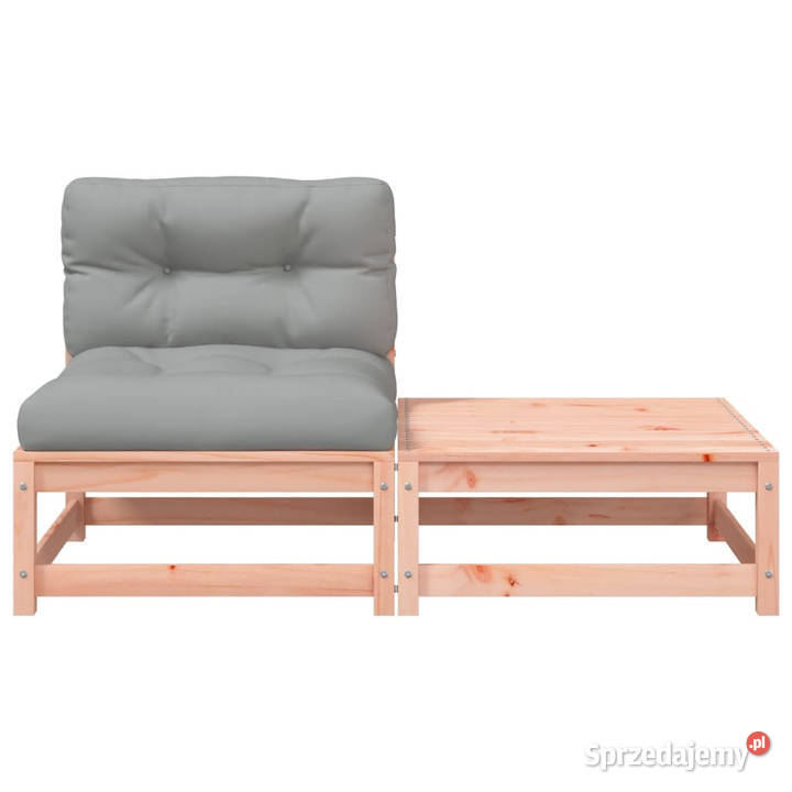 Ogrodowa sofa bez podłokietników z poduszkami i Krzesła ogrodowe mazowieckie Warszawa
