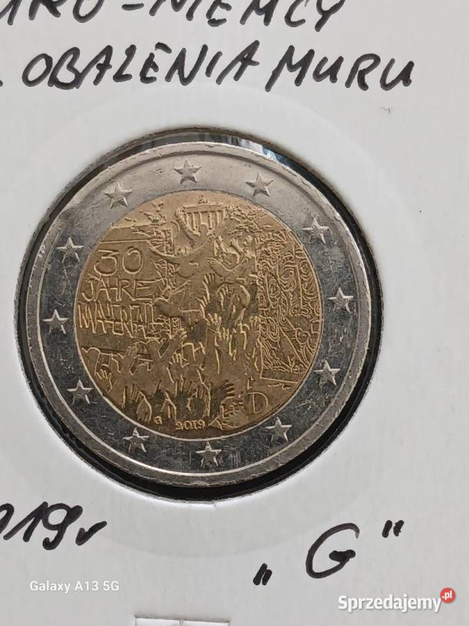 2 Euro Niemcy 30 r obalenia Muru Berlińskiegomen Konin