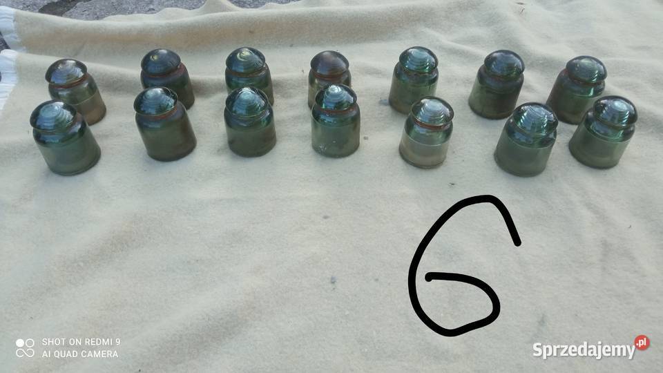 Izolatory stare elektryczne różne kolory Busko-Zdrój