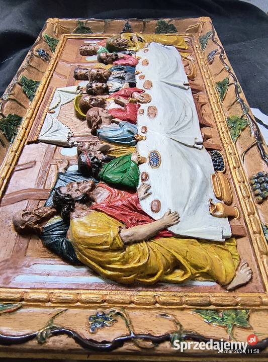 Stary obraz Chrystus z Apostołami Ostatnia Ruda Śląska