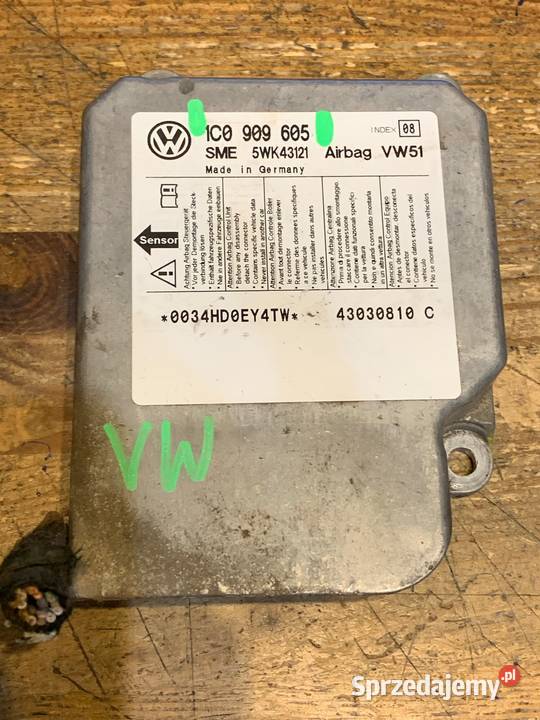 Sensor airbag VW 1C0909605 Margonin