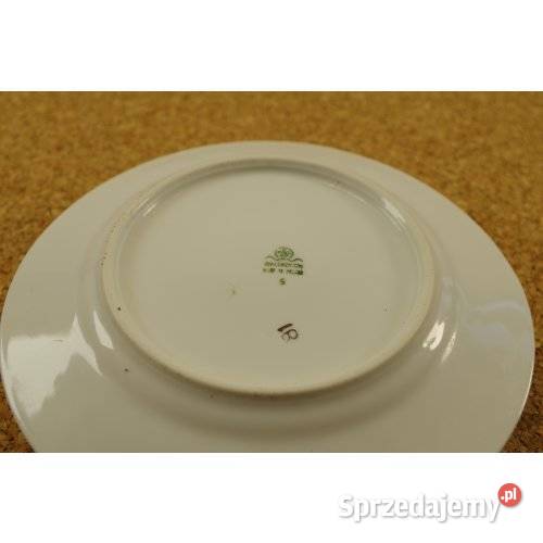 Komplet 4 talerzyków deserowych Róże Porcelana