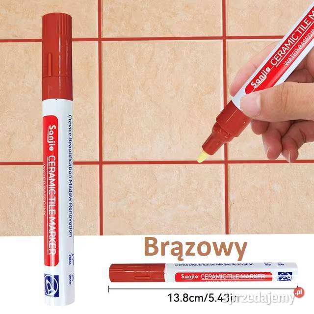 Brązowy marker do fug wodoodporny do renowacji Płock sprzedam