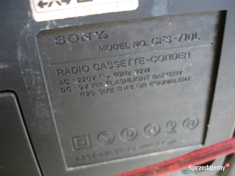 Radiomagnetofon SONY CFS710L Zielona Góra sprzedam