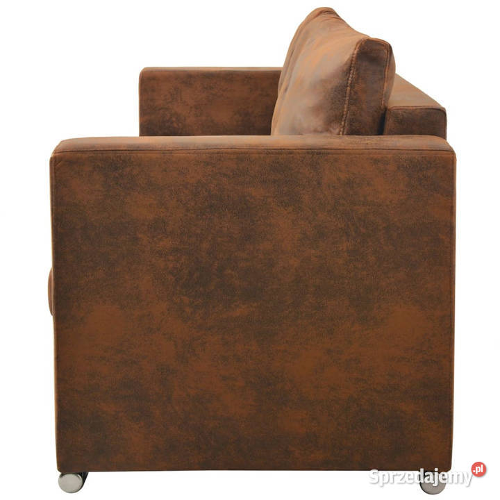 Sofa 3osobowa 191 x 73 x 82 sztuczny zamsz Meble sprzedam