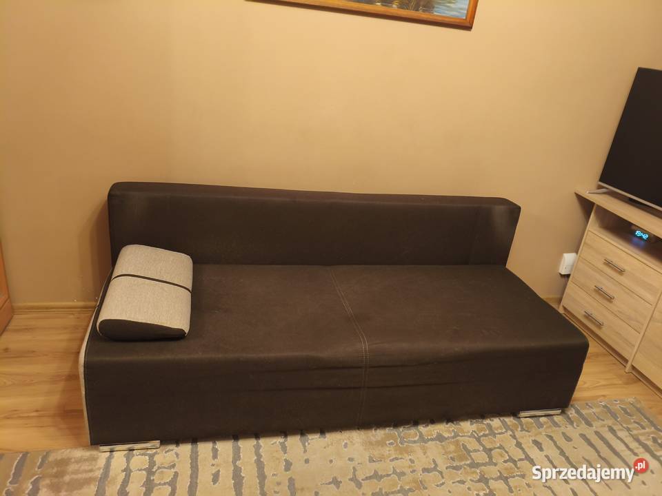 Brązowa sofa z funkcją spania Sofy i kanapy Warszawa