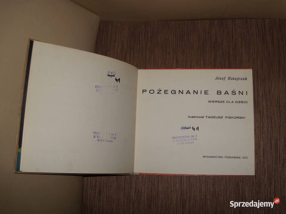 Pożegnanie baśni Józef Ratajczak Rok wydania 1972