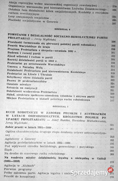 Historia polskiego ruchu robotniczego do 1890