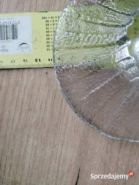 Szklany świecznik przycisk do papieru Choszczno