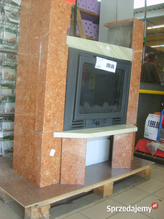 Kominek obudowa kominka marmurowa nowa Pobierowo