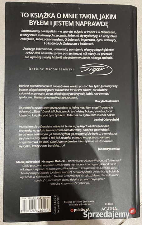 Książka Tiger bez cenzury Dariusz Michalczewski Bytom