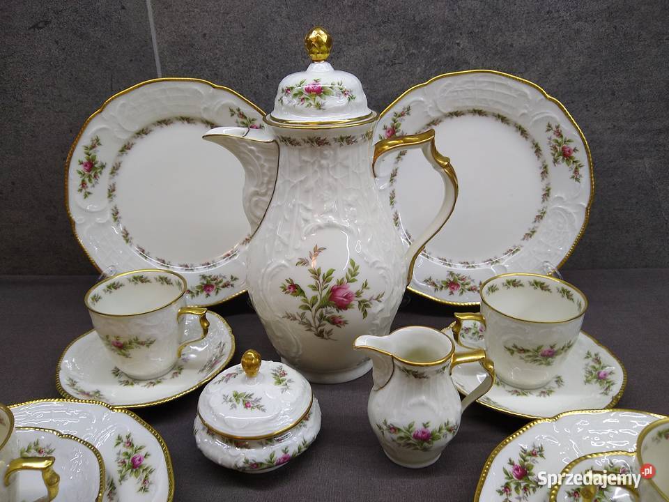 Rosenthal Sanssouci Moosrose zestaw kawowy Kalisz