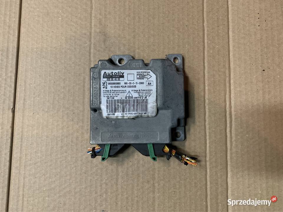 9655880880 Moduł sterownik airbag Peugeot 407 osobowe zachodniopomorskie Szczecin