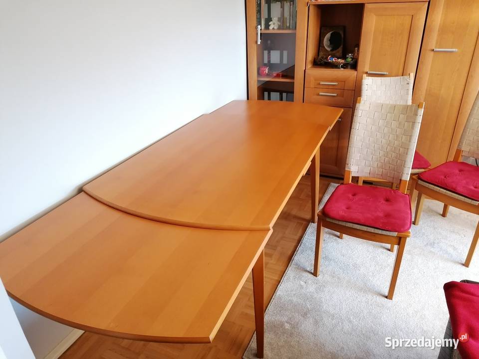 Sprzedam stół rozkładany z 6 krzesłami 75cm Łódź