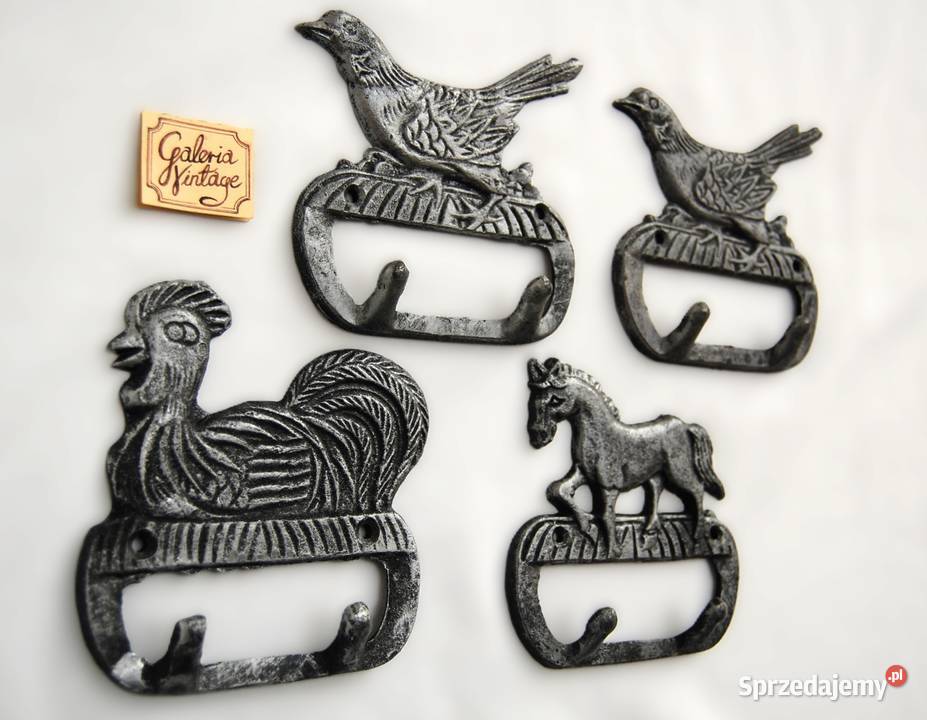 Wieszak żeliwny rustykalny wiejski styl ptak lubelskie Lublin sprzedam